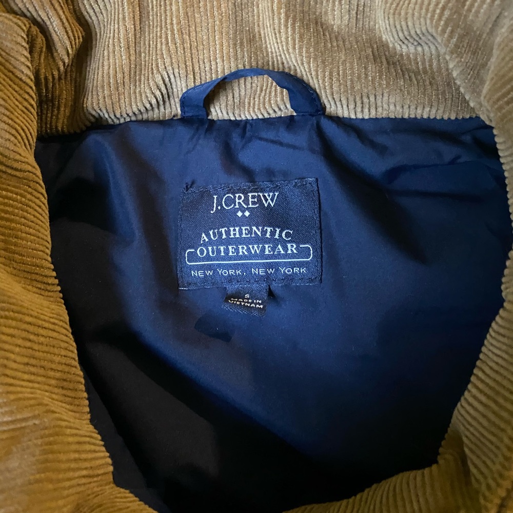Navy Blue/Corduroy J. Crew Vest Small